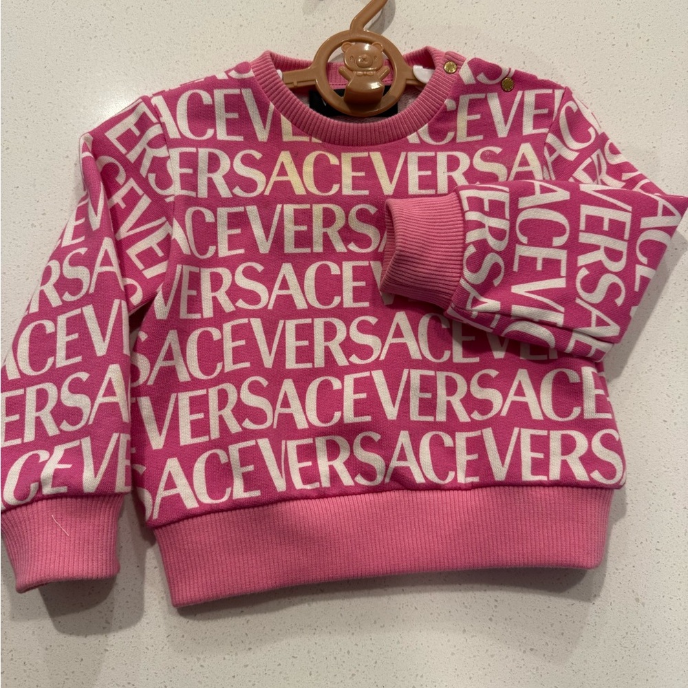 Versace Kids Pink Logo Sweatshirt